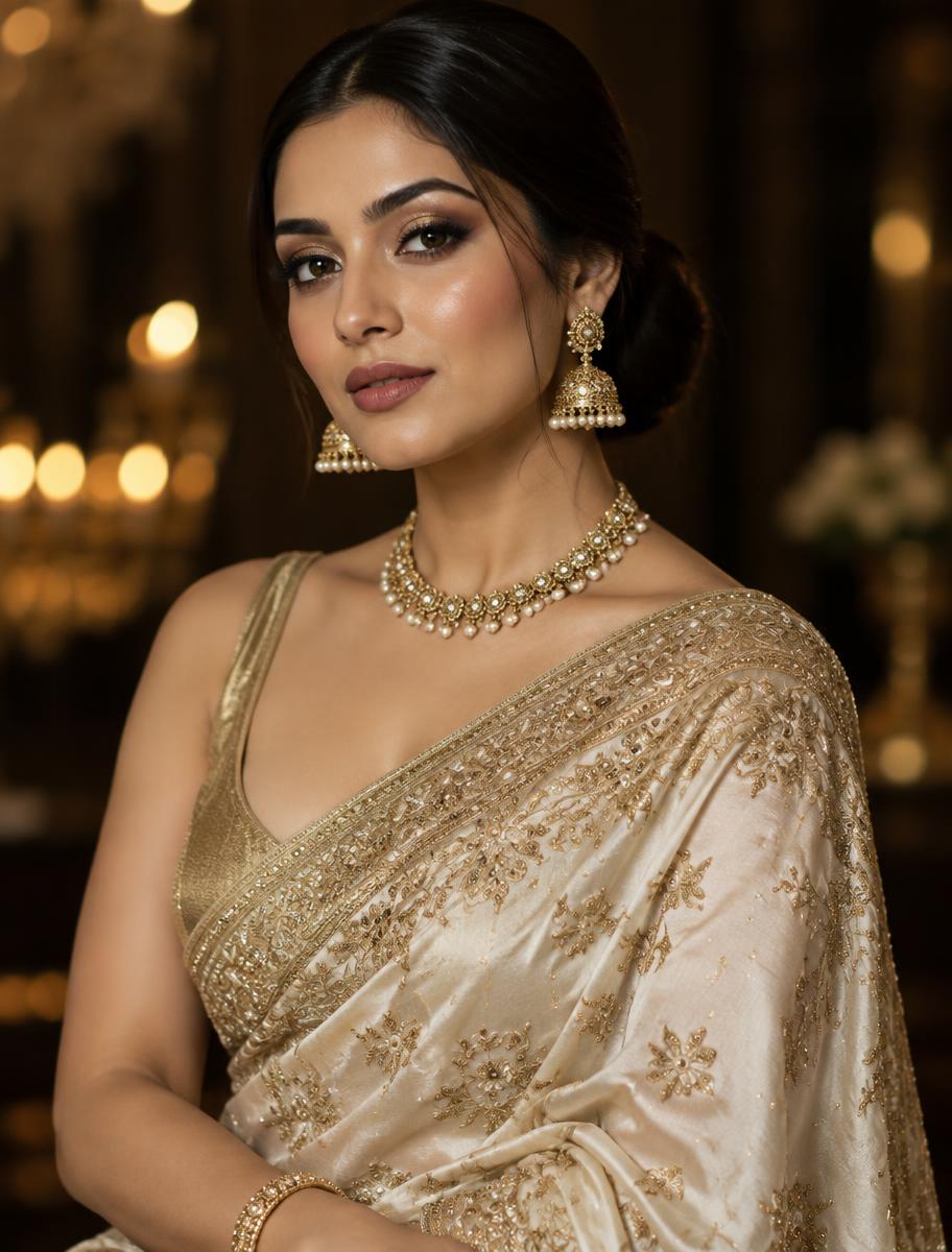 Reception makeup look